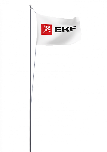 Мачта молниеприемная секционная пассивная алюминиевая c флагом ММСПС-Ф-14 L=14м EKF PROxima