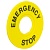 Табличка для кнопок 22 мм "EMERGENCY STOP" EKF
