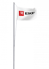 Мачта молниеприемная секционная активная алюминиевая c флагом ММСАС-Ф-14 L=14м EKF PROxima