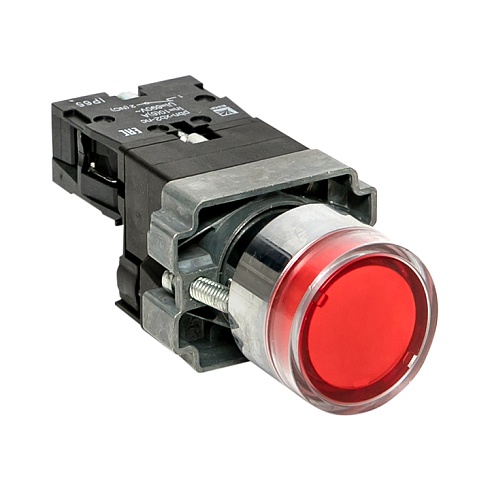 Кнопка BA42 с подстветкой 230В красная NC IP65 EKF